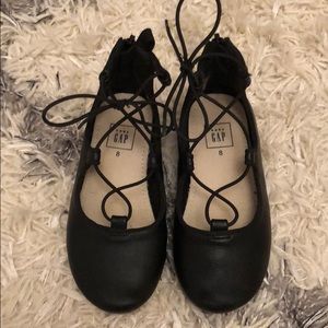 Gap lace up ballet flat size 8